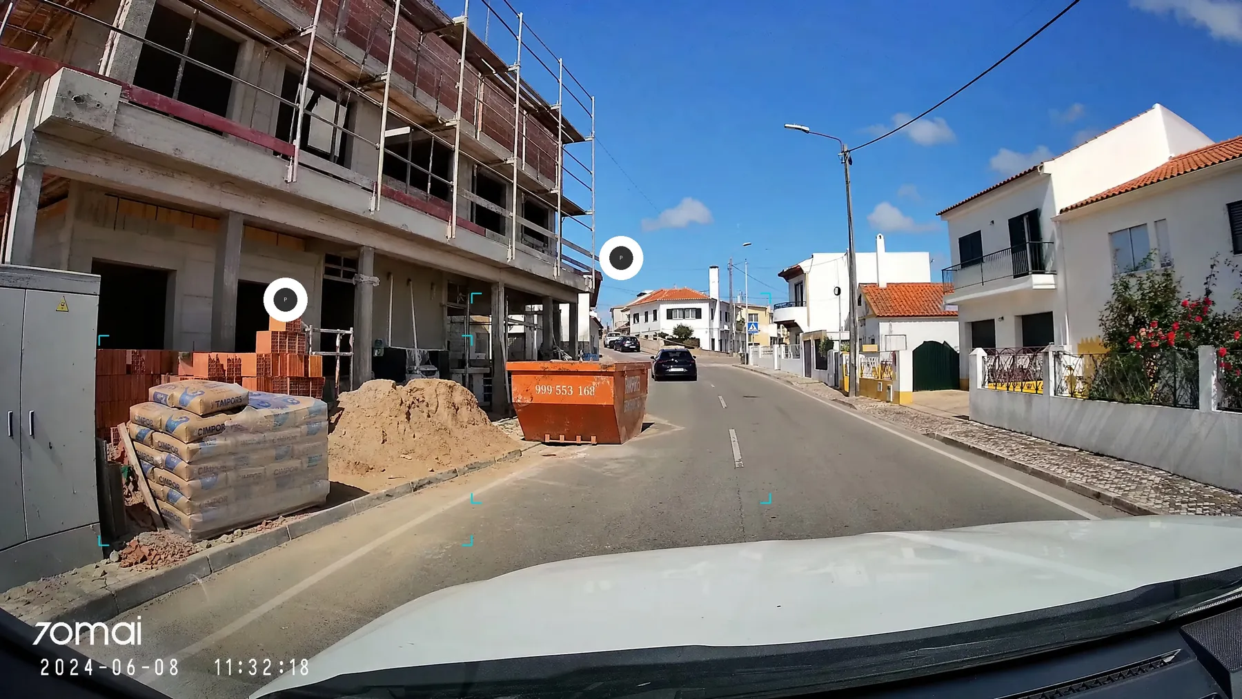 Obra e resíduos detectados pela IA da Mapzer